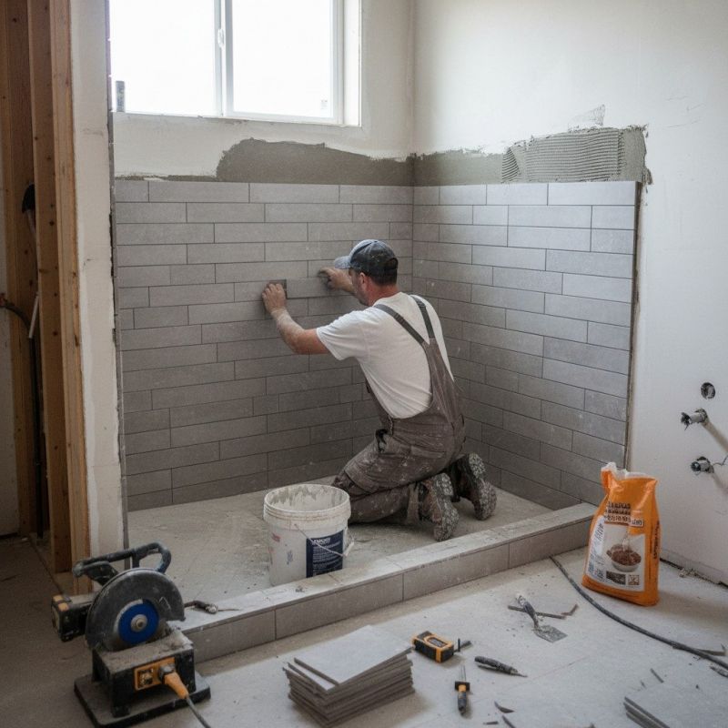 Shower Window Installation detail
